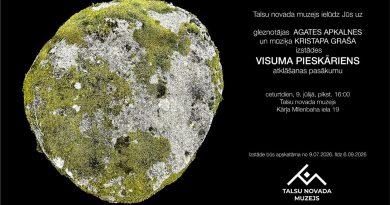 Agates Apkalnes un mūziķa Kristapa Graša – multimediāla kopizstāde “Visuma pieskāriens”