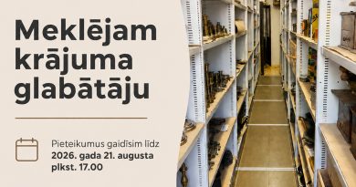Aicinām darbā krājuma glabātāju